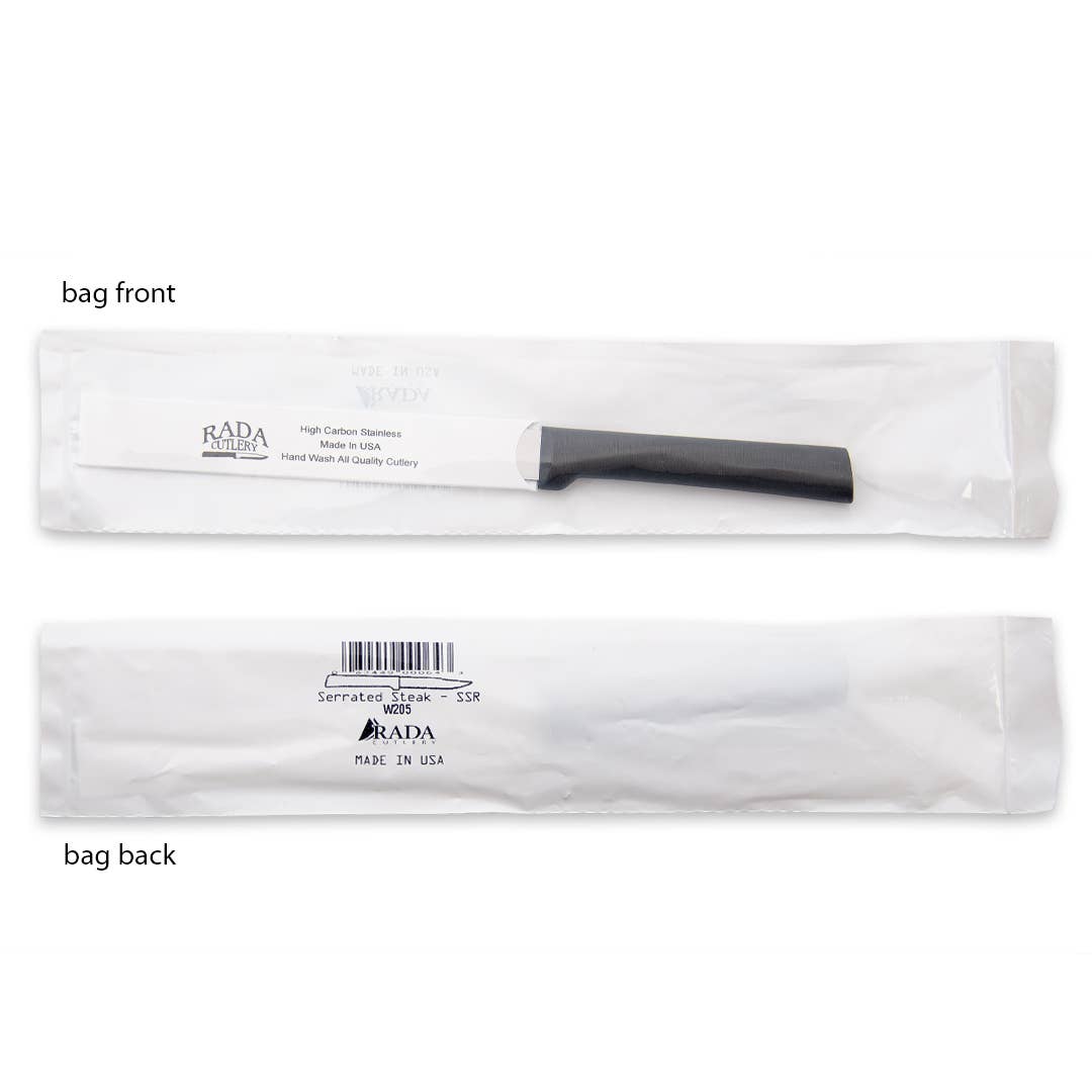 Serrated Steak - Black Handle