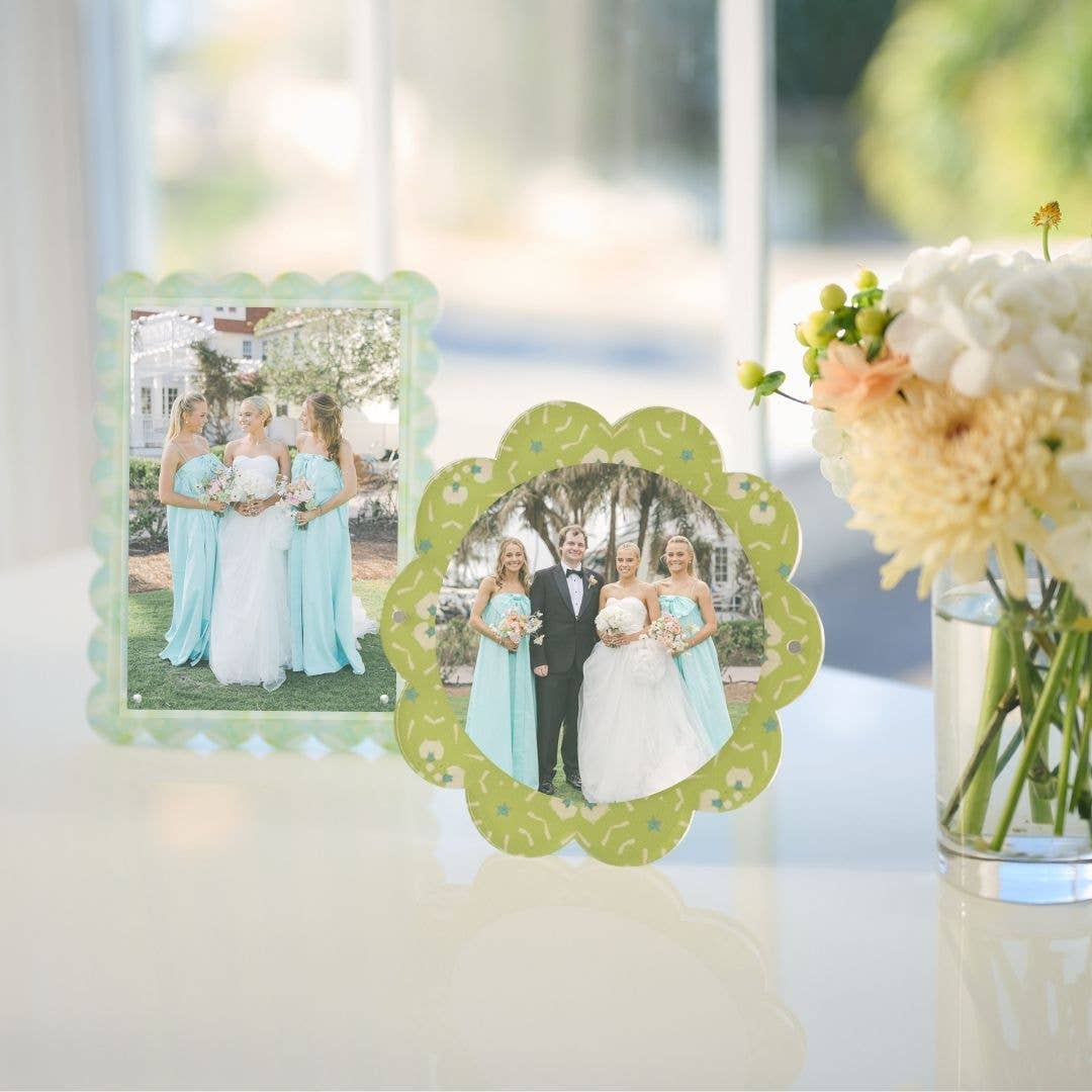 Elephant Falls Scalloped Picture Frame