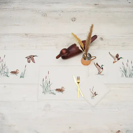 Taking Off Mallard Duck Table Runner