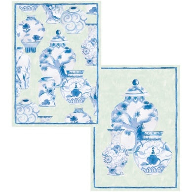 Glazed Porcelain Assorted Boxed Note Cards - includes 8 notes & envelopes $6.00