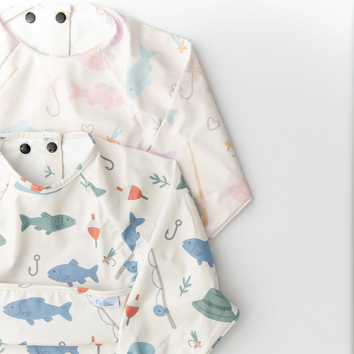 The Grayson Long Sleeve Bib - Lakeside Blooms