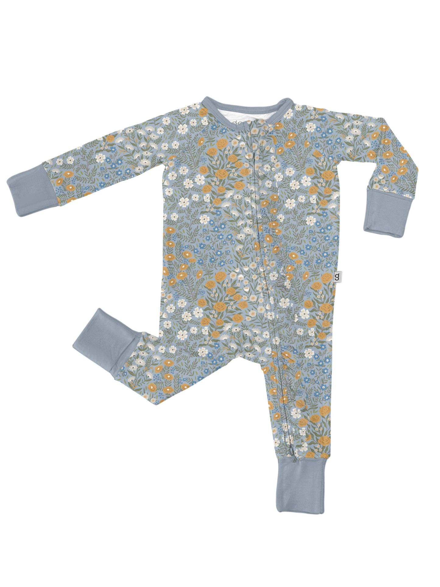 Blue Meadow  - LS Convertible Zip PJs