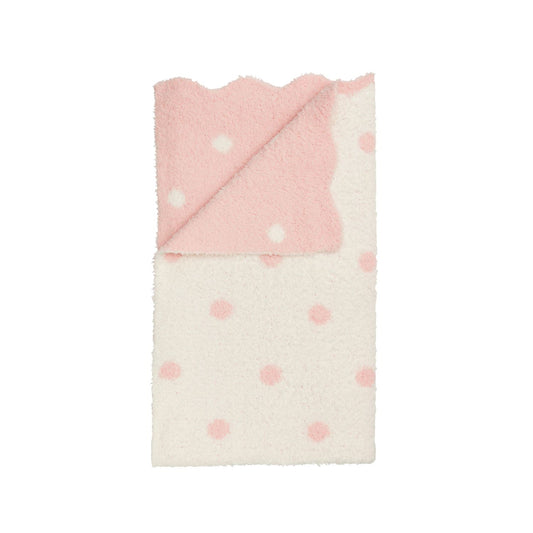 MP Pink Dot Chenille Blanket