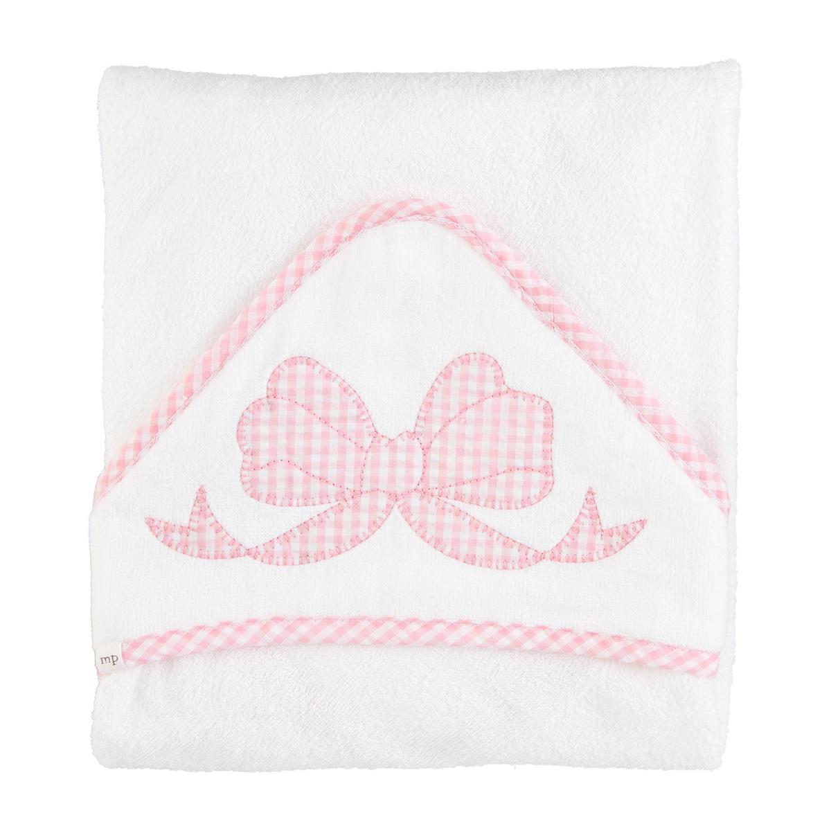 MP Pink Bow Hooded Towel