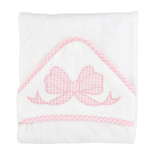 MP Pink Bow Hooded Towel