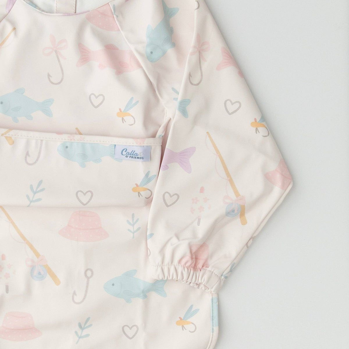 The Grayson Long Sleeve Bib - Lakeside Blooms