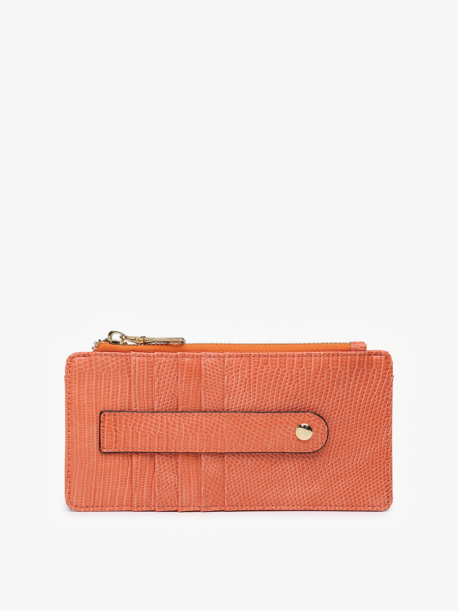 WL1889LZ Saige Lizard Slim Card Holder Wallet