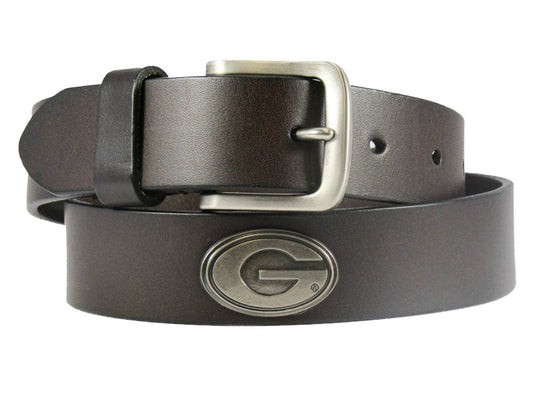 Zep-pro UGA Georgia Bulldogs Men's Collegiate Leather Belt: Brown