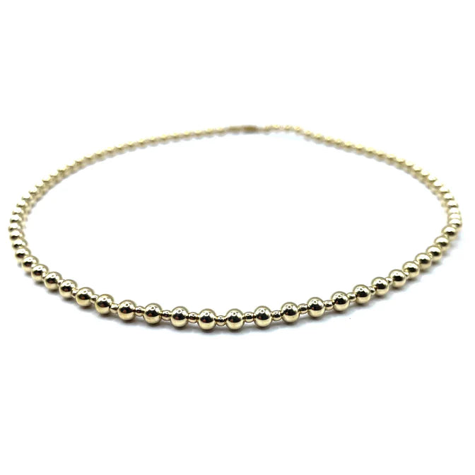 EG 4mm+2mm+4mm Gold Filled Dimension Necklace