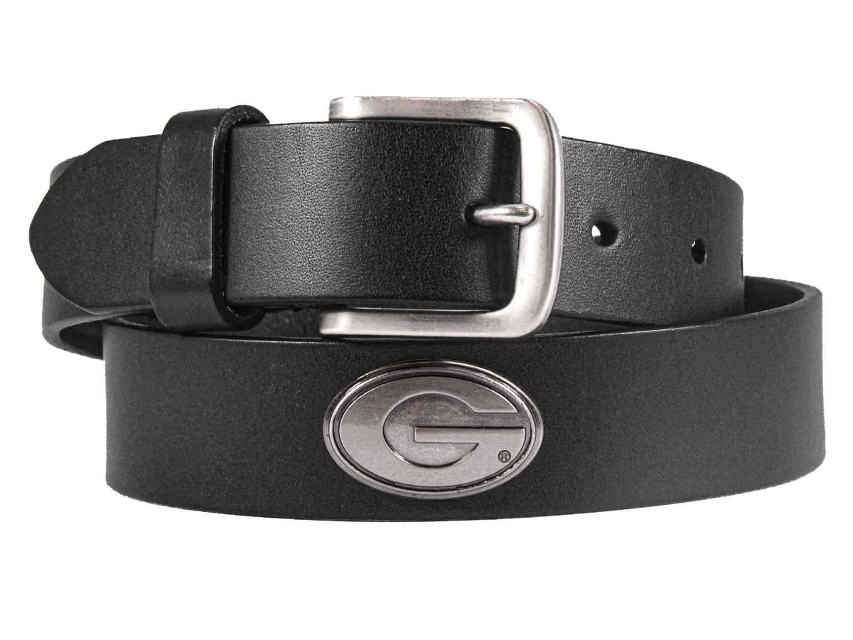 Zep-pro UGA Georgia Bulldogs Men's Collegiate Leather Belt: Brown