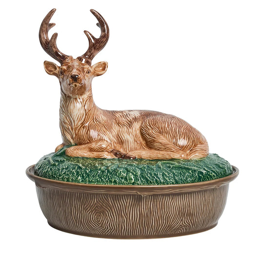 Forest Walk Stag Baker with Lid by Juliska
