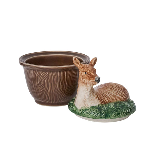 Deer Bowl with Lid - Multi Forest Walk