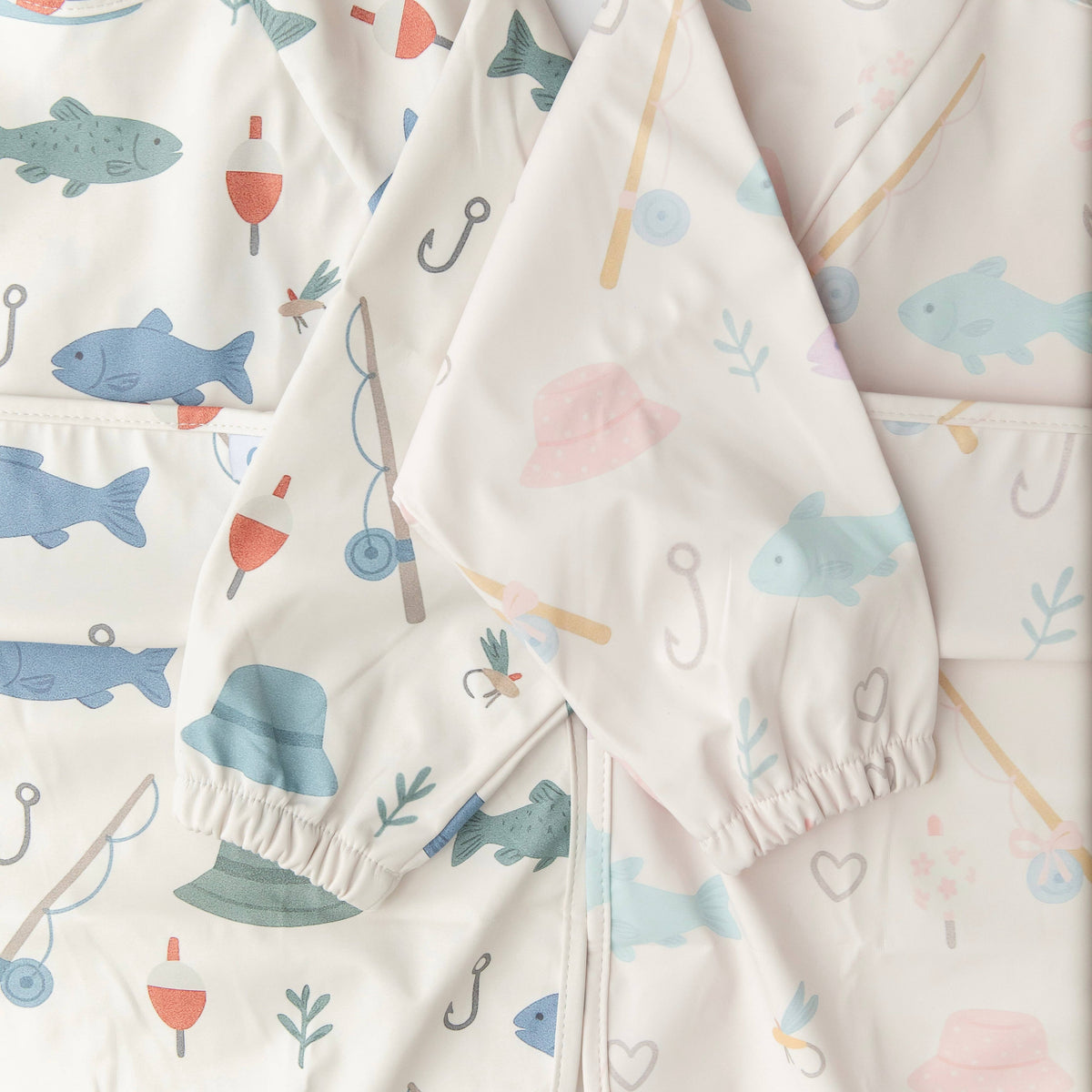The Grayson Long Sleeve Bib - Lakeside Blooms