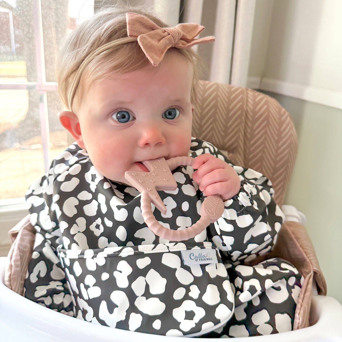 The Grayson Long Sleeve Bib - Leopard