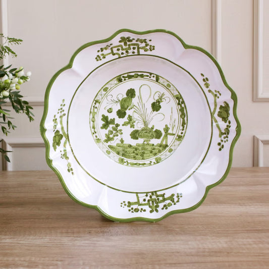 VIDA Faenza Bowl (Green and White)