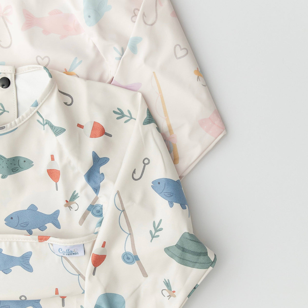 The Grayson Long Sleeve Bib - Lakeside Blooms