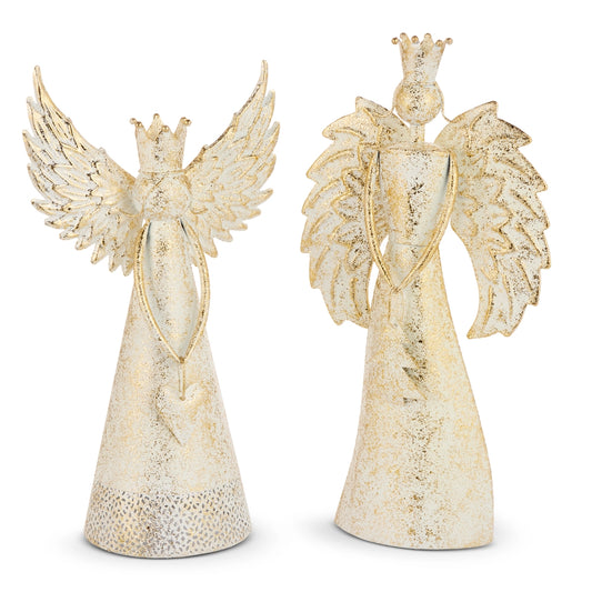 Raz Gold & Ivory Metal Angel /Tree Charm