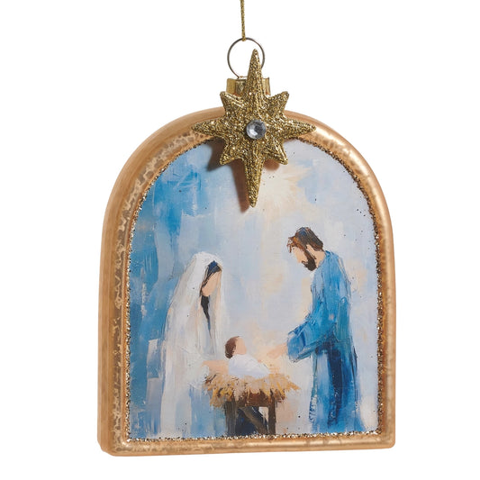 Raz 4.5" Holy Family Arch Ornament