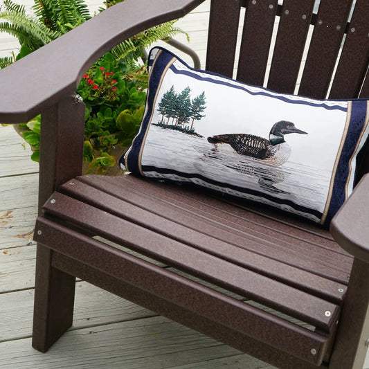 Lakeside Loon Indoor/Outdoor Throw Pillow