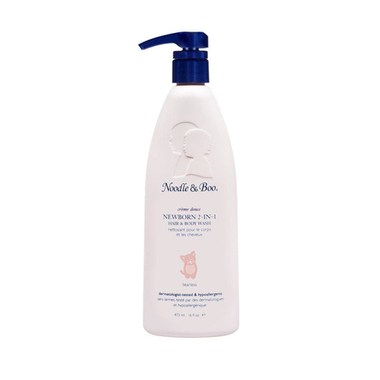 Newborn 2-in-1 Hair & Body Wash, Crème Douce, 16 oz Noodle & Boo
