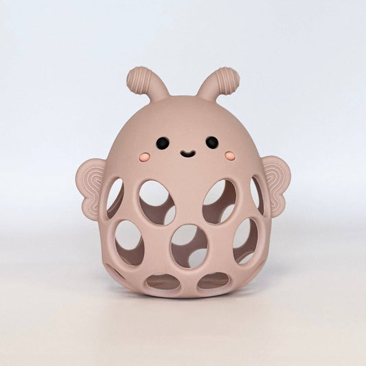 Garden Party Collection - Honey Bee Teether: Petal Pink