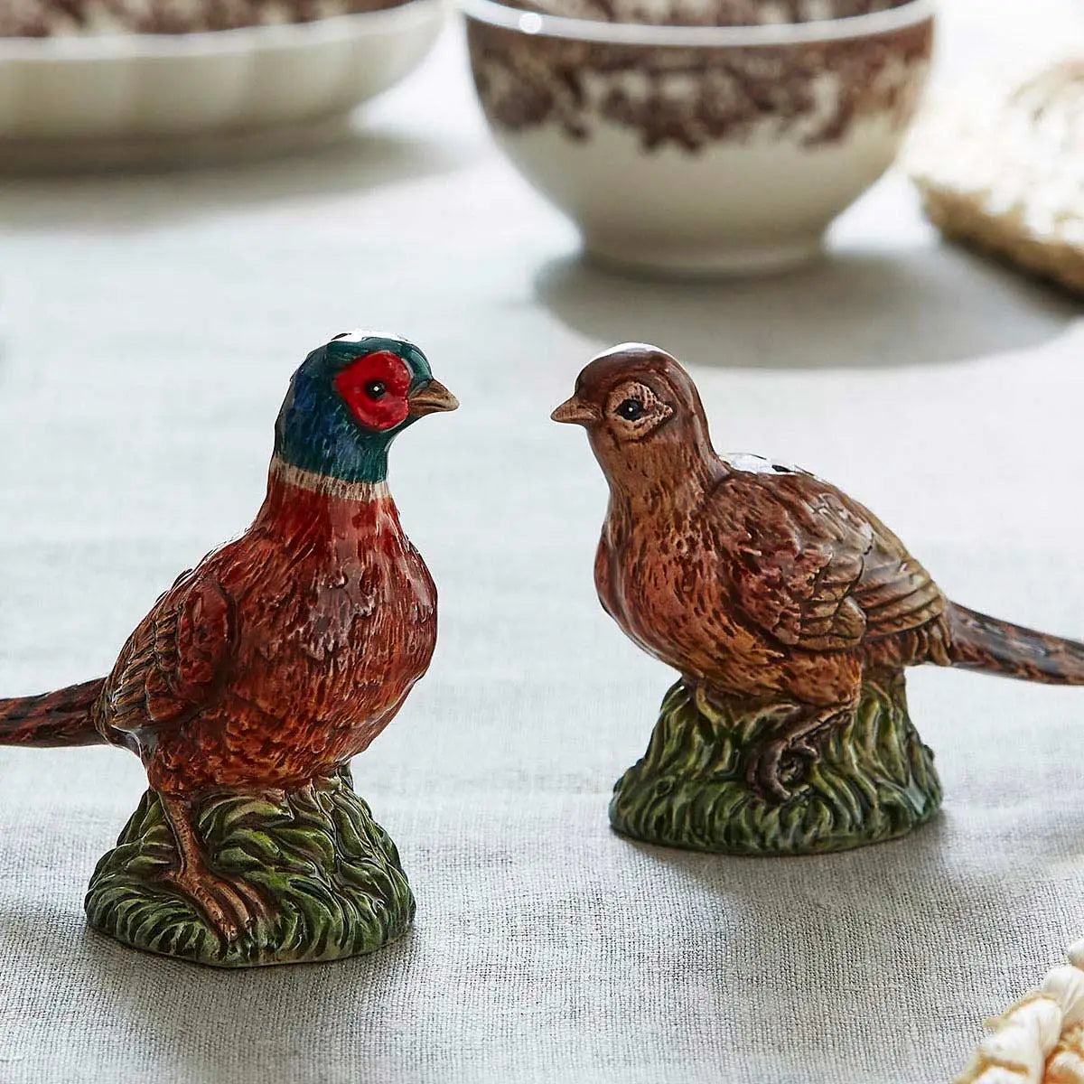 Spode Pheasant salt/Pepper set