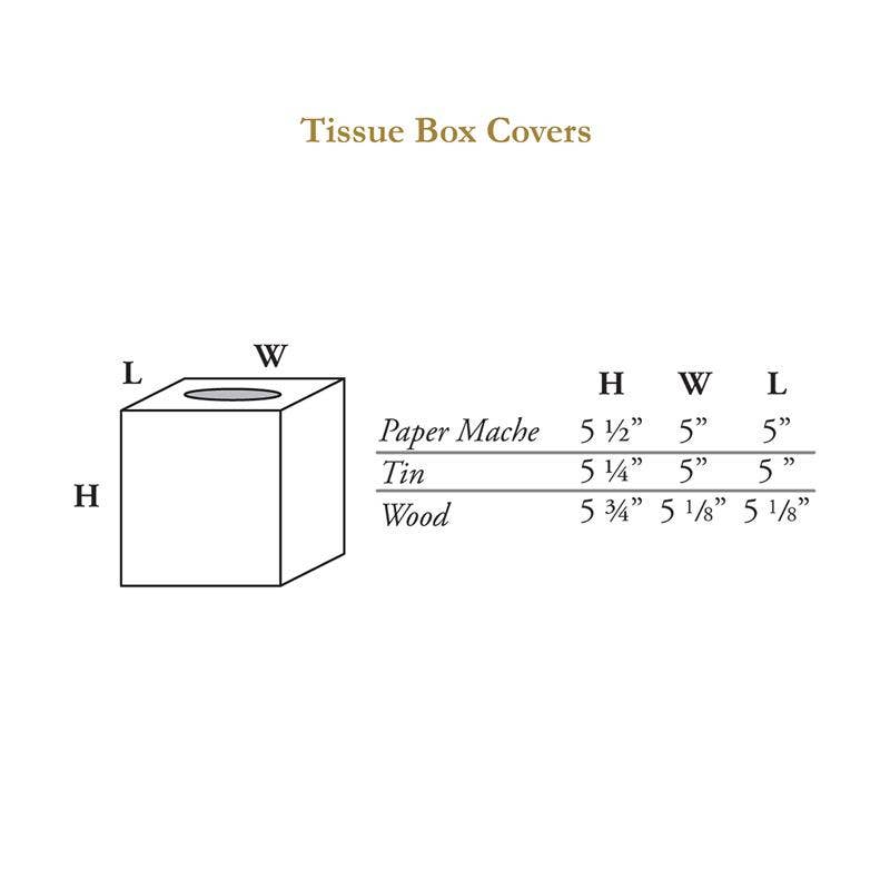 TB224 Red Chinoiserie Tissue Box Cover