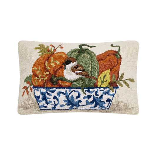 Fall Chinoiserie Pumpkins Hook Pillow PH