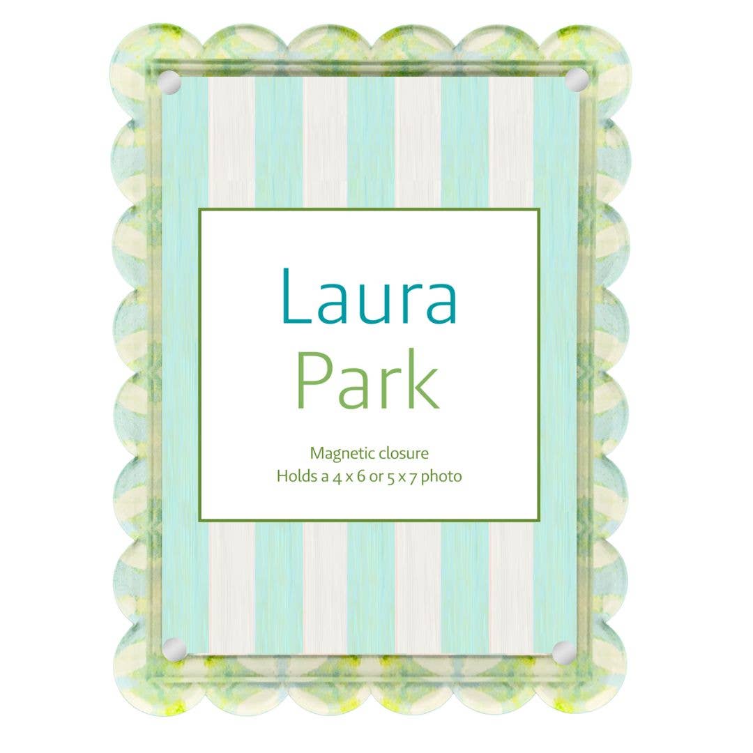 Elephant Falls Scalloped Picture Frame