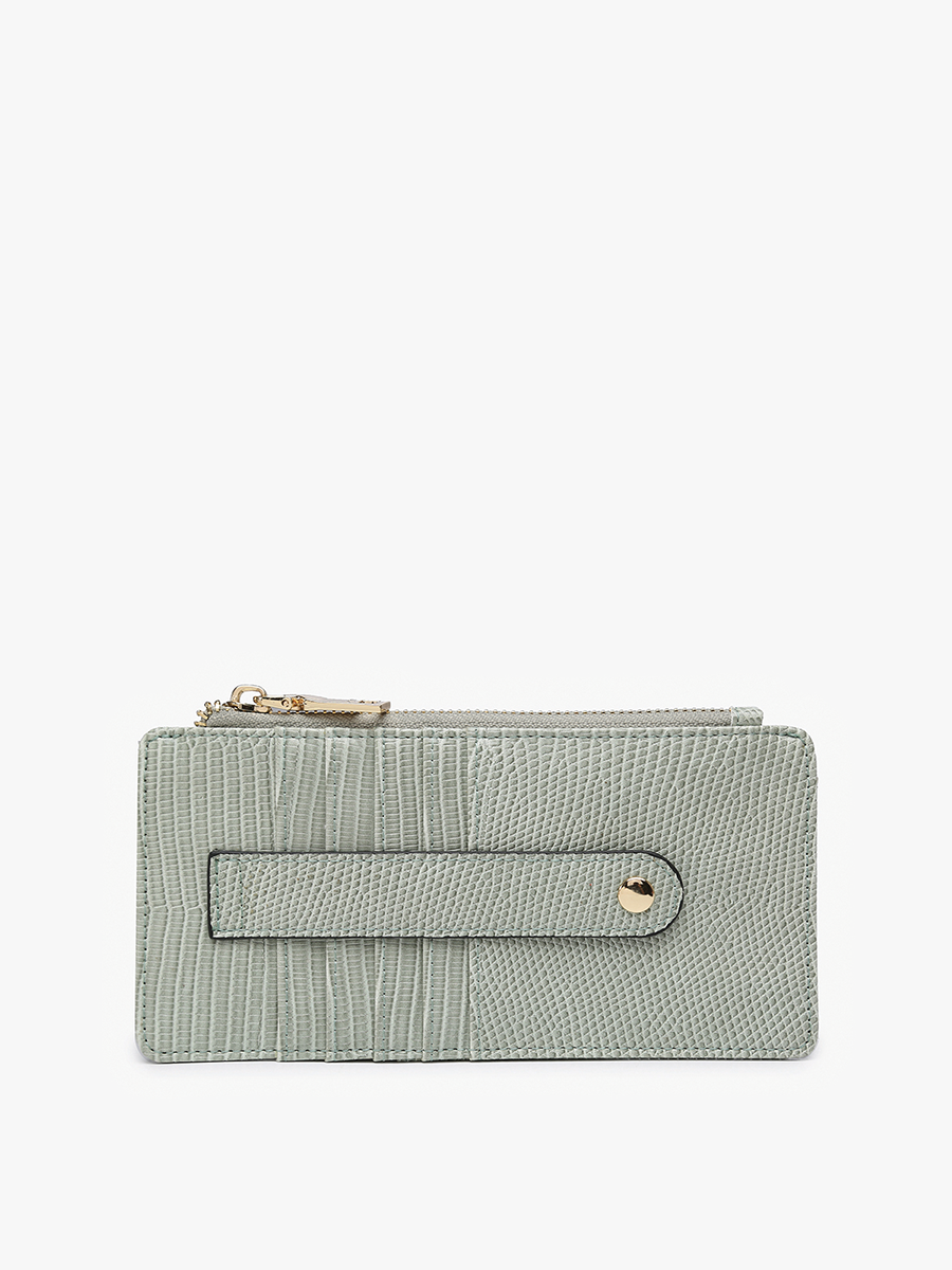 WL1889LZ Saige Lizard Slim Card Holder Wallet