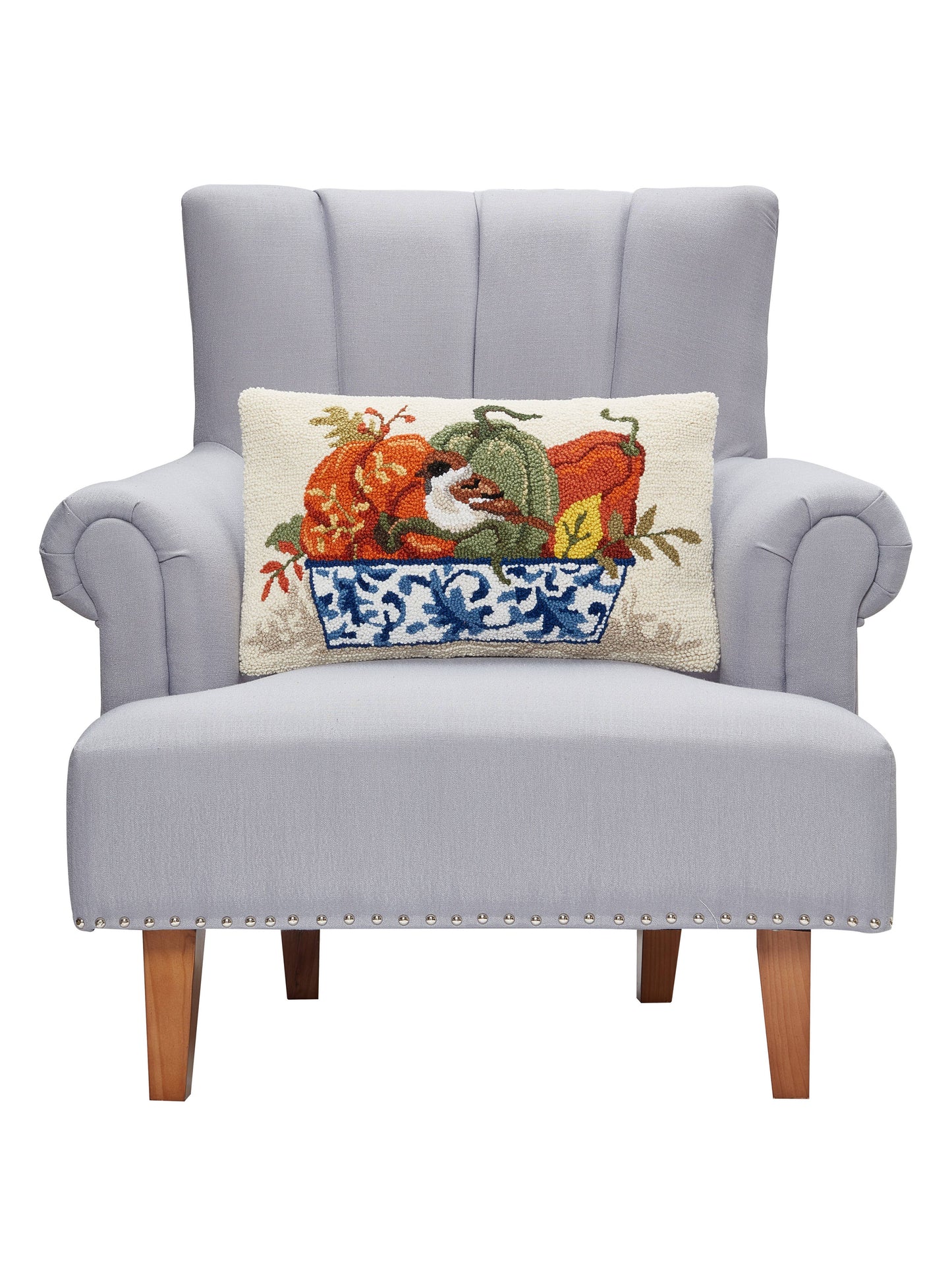 Fall Chinoiserie Pumpkins Hook Pillow PH