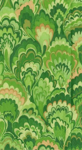 Marbled Ceramica Green Guest Towels - includes 15 Guest Towels