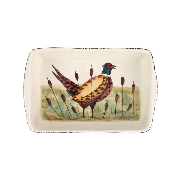 Vietri Pheasant Rectangular Baker #WDL-78062