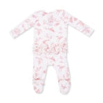 BALLET TOILE  Ruffle Back Zip Footie