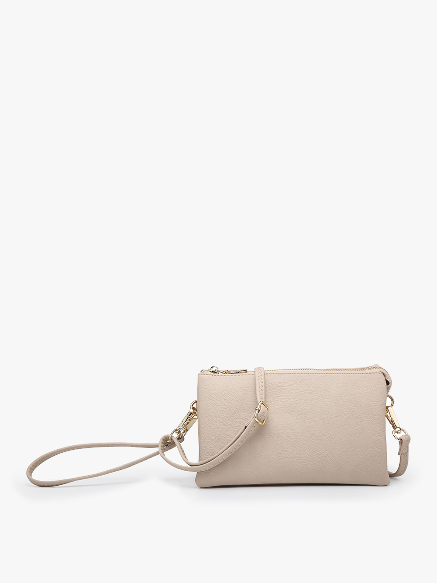 M013 Riley Monogrammable 3 Compartment Crossbody/Wristlet