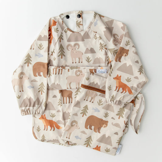 The Grayson Long Sleeve Bib - Woodland Pines