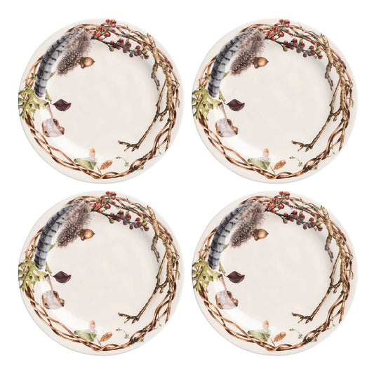 Forest Walk Salad 8.5" feather branch