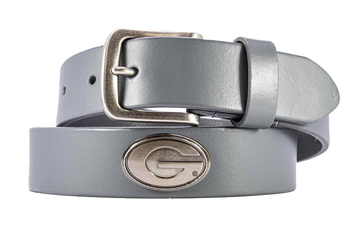 Zep-pro UGA Georgia Bulldogs Men's Collegiate Leather Belt: Brown