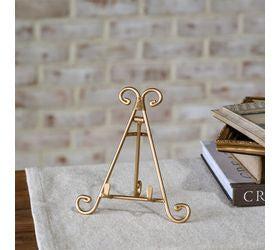 Gold triangle back 7 inch inner gold easel