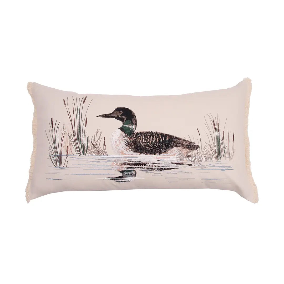 Lake Loon Indoor Lumbar Pillow