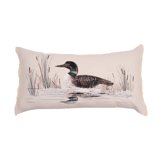 Lake Loon Indoor Lumbar Pillow